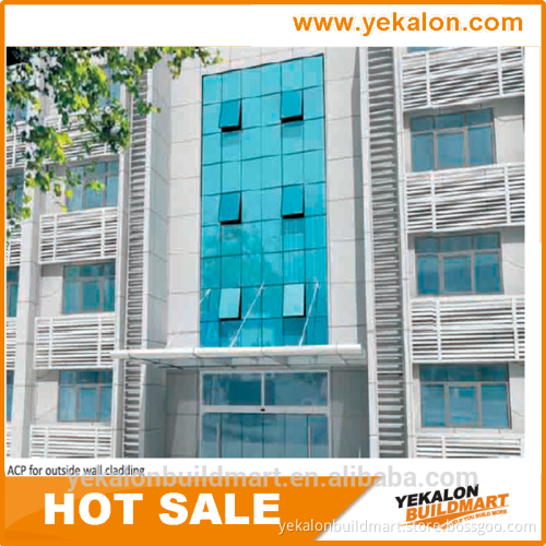 Yekalon curtain wall system 2015 new high quality aluminum composite exterior decorative wall panels